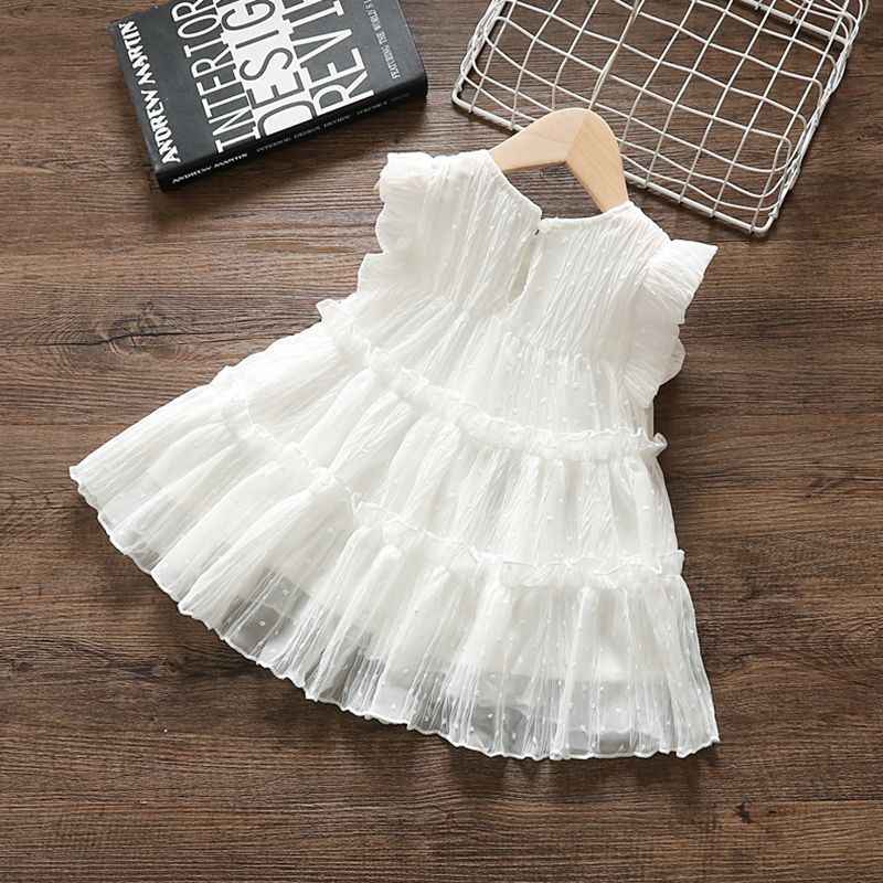 Girls'  new summer collection: stylish princess dress for baby girls, fluffy tutu skirt, toddler and little girl dress, lightweight infant dress