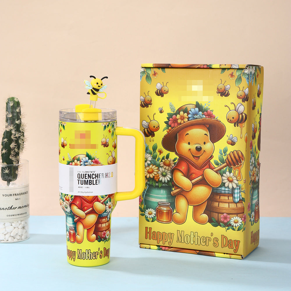 stanley mother's day same style ice cup creative 304 stainless steel thermos cup men's and women's portable straw cup