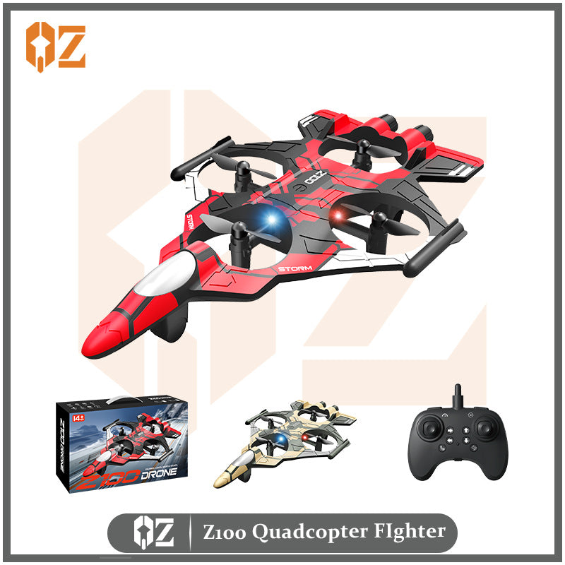 z100 quadcopter combat drone - four-axis with lights, stunt capabilities, hovering, and altitude hold - remote control aircraft at a low price