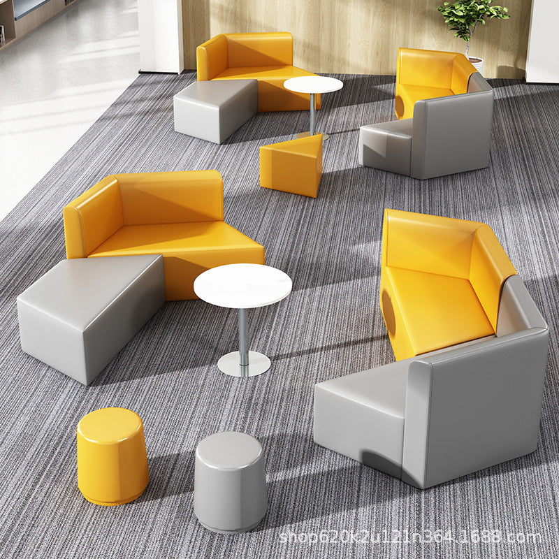 Saint li office sofa special-shaped training institution patchwork sofa reception and rest area business reception casual sofa sf
