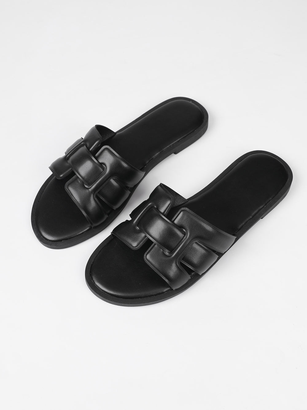 Plus size women's slides for cross-border e-commerce: versatile summer flat sandals, perfect for beach vacations and stylish beachwear