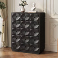 Medieval style solid wood chest of drawers multi-layer creative living room ripple cabinet medieval style storage tv cabinet chest of drawers