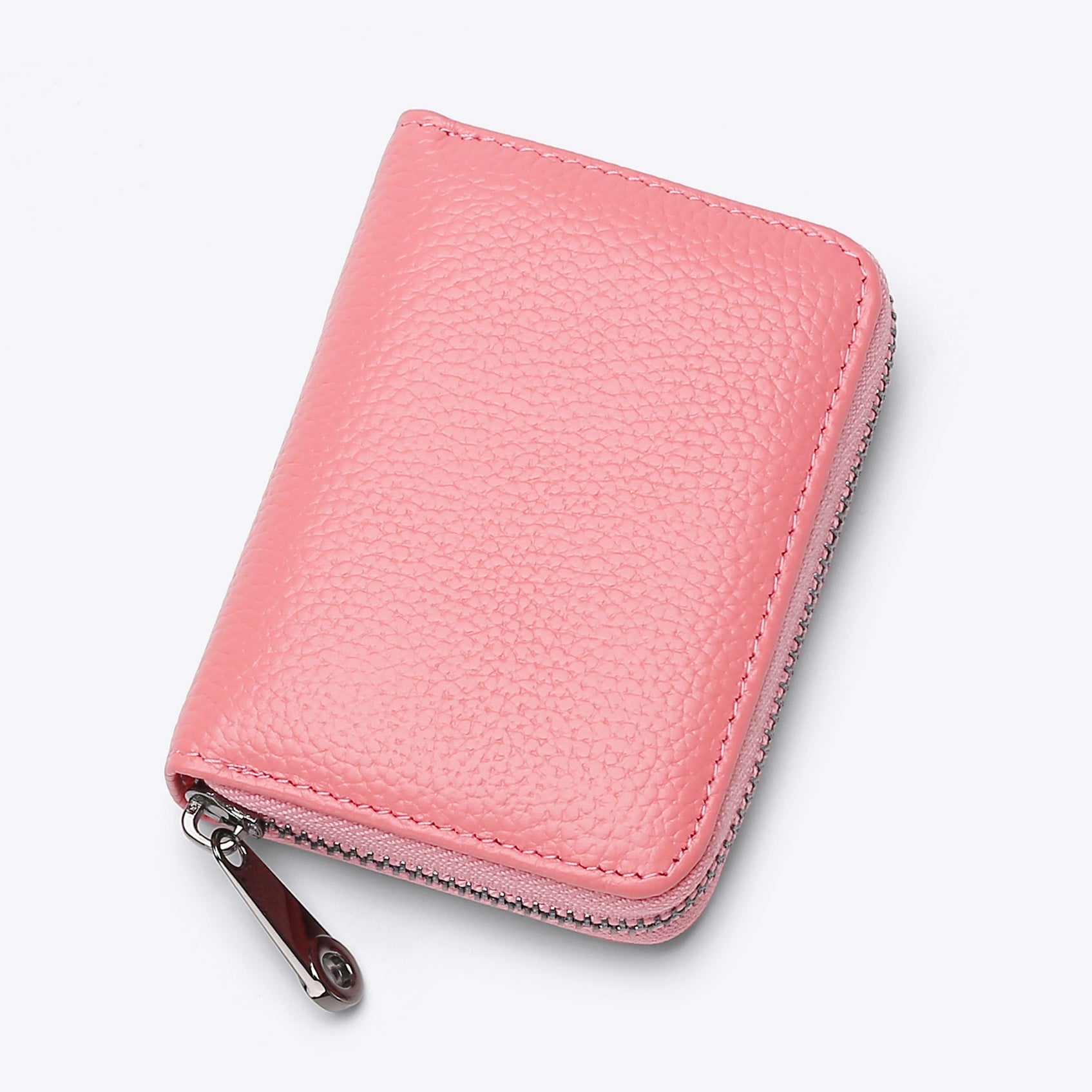 New organ card bag, large capacity, multi-card position, ID card holder, women's anti-theft zipper wallet, fashionable pu card bag.