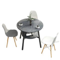Double-layer negotiation table, living room casual slate coffee table, balcony coffee table, hotel bedroom small round table, tea table, others
