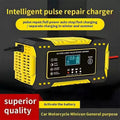 12v 6a motorcycle battery charger, car battery charger, 12v smart battery repair charger