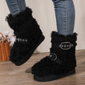 Plus size women's winter snow boots - new  collection: fleece-lined, extra thick, warm cotton shoes with non-slip soles
