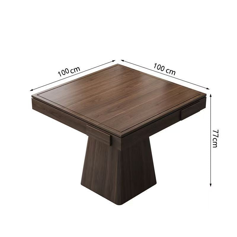 Mahjong table, egg-cracking special table, solid wood eight immortals table, square table, dining table, new chinoiserie slate chess and card table and chairs