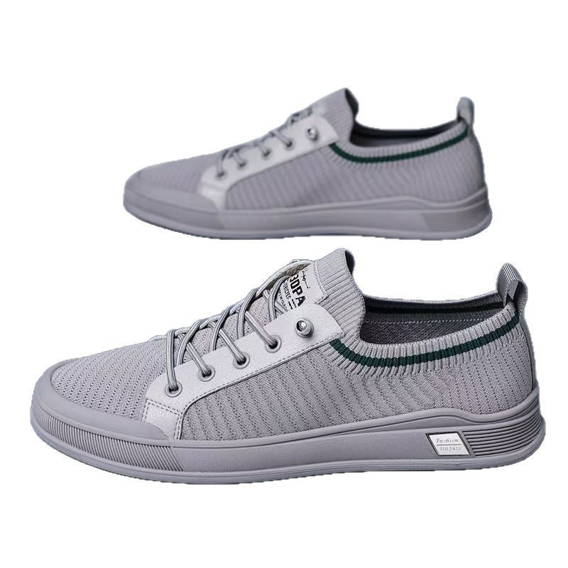 Summernew arrivalmen mesh breathable fly woven shoes stylish hand-sewn shoes casual sneakers k-styletrendyflats