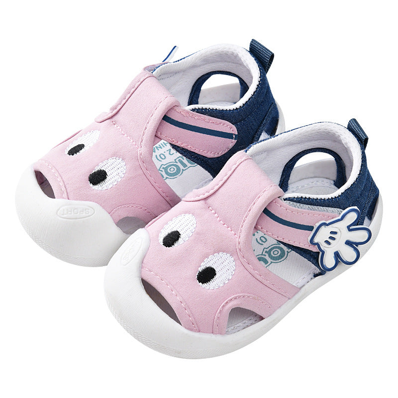 Baby summer toddler shoes for girls 0-1-2 years old, soft sole infant sandals, anti-slip baby shoes for boys, wholesale