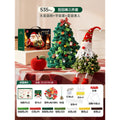 Diy christmas tree craft kit for kids - holiday gift, educational, includes twisting wire, santa claus, wreath, and decorations