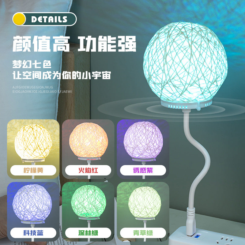 Smart voice-activated night light - tiktok viral talking switch light - usb powered bedside led lamp - eye-care desk lamp