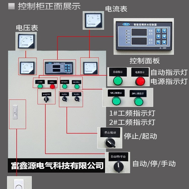 Delta variable frequency water supply cabinet pump variable frequency control box with ABB variable frequency constant pressure water supply control cabinet distribution control