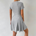 new european and american cross-border women's shein sexy mermaid ballet mini dress - slimming knitted dress