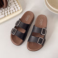 Thick sole sandals and slippers for women summernew arrival birkenstock shoes lazy outwearnon-slip one-line slippers fashion square buckle easiest for match women