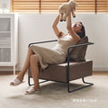 Wrought iron sofa chair retro industrial style light luxury minimalist living room seating area sofa designer single/double small sofa