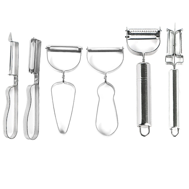Stainless steel 3-in-1 peeler set - fruit, vegetable, and potato peeler for home and commercial use - kitchen gadget set