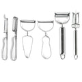 Stainless steel 3-in-1 peeler set - fruit, vegetable, and potato peeler for home and commercial use - kitchen gadget set