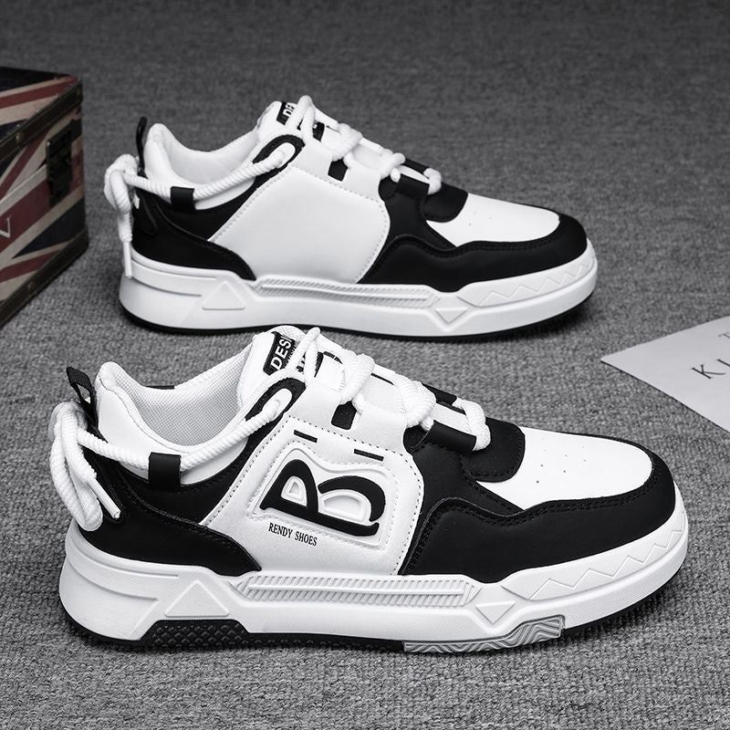 Canvas shoes men's wintercasual sports sense of designniche style men's shoes 2025new arrival student bread thick sole sneakers