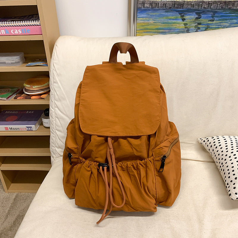 New Korean version trendy large-capacity backpack casual art college student schoolbag fashionable versatile small fresh backpack