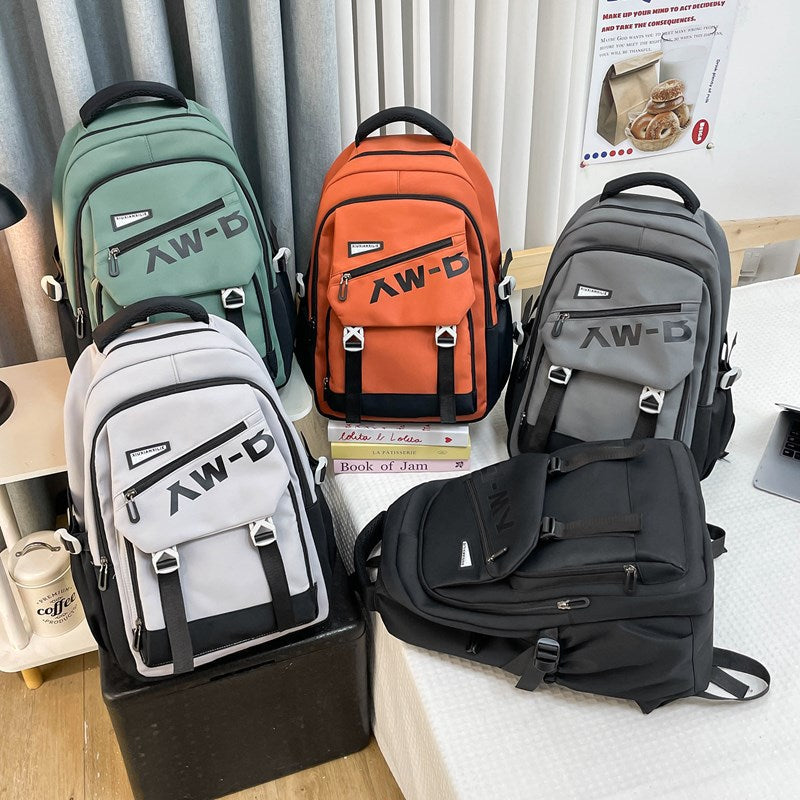 School bag Korean cute school bag female junior high school students high value niche large capacity multi-layer burden reduction college backpack
