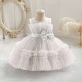 Fashionin stock baby girl evening dress fluffy wedding dress cake princess dress one year old dress baby dress