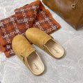 Versatile and stylish birkenstock-style mules with a closed-toe design, perfect for women's casual wear. new trendy slip-on birkenstocks for autumn 2025, available wholesale