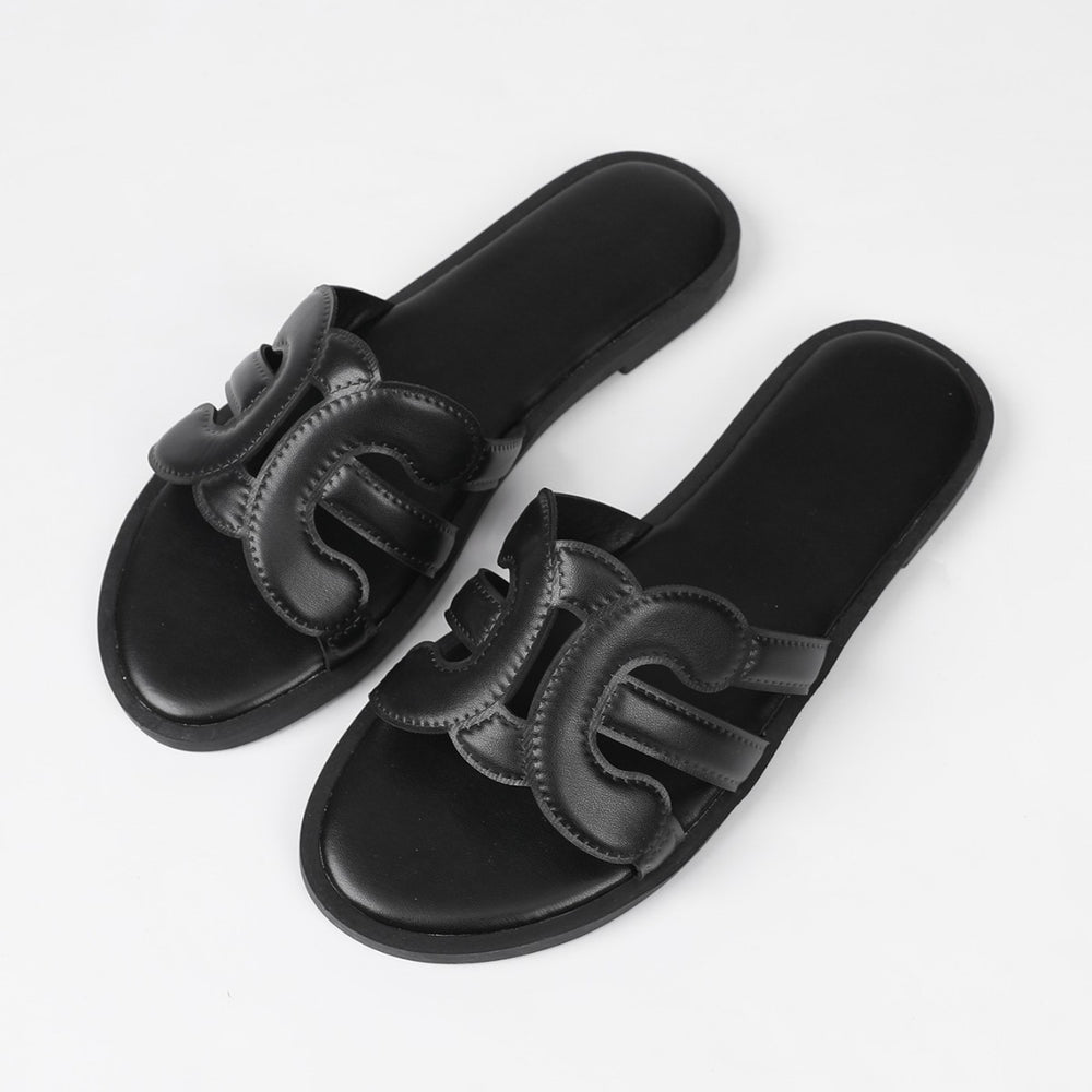 Summer slippers women's internet celebrity new korean style casual non-slipeasiest for match flats one-line slippers fashion sandals women's outwear