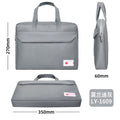 Student tutoring bag canvas laptop backpack tote document bag conference printed material bag large capacity waterproof briefcase