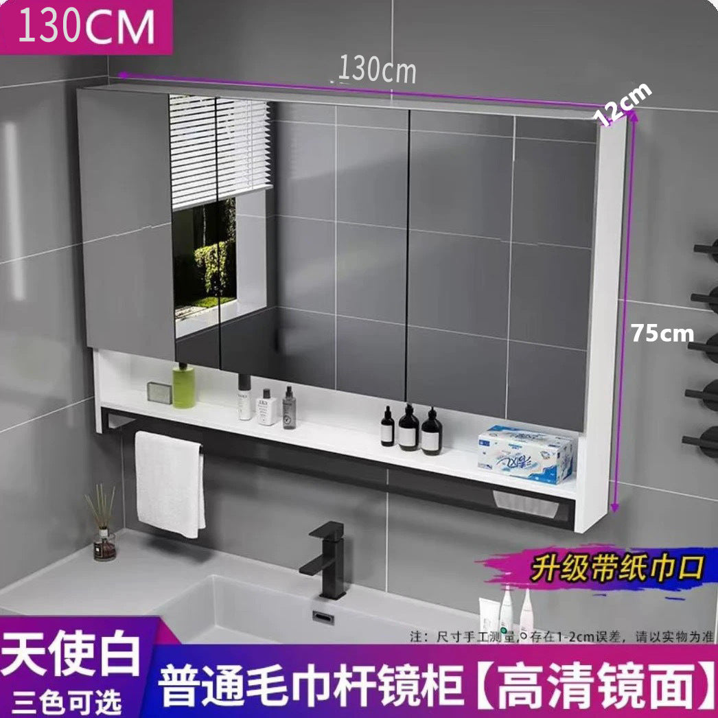[Consultation and installation] Smart bathroom mirror cabinet is separately wall-mounted with lamp defogging bathroom dressing mirror is simple
