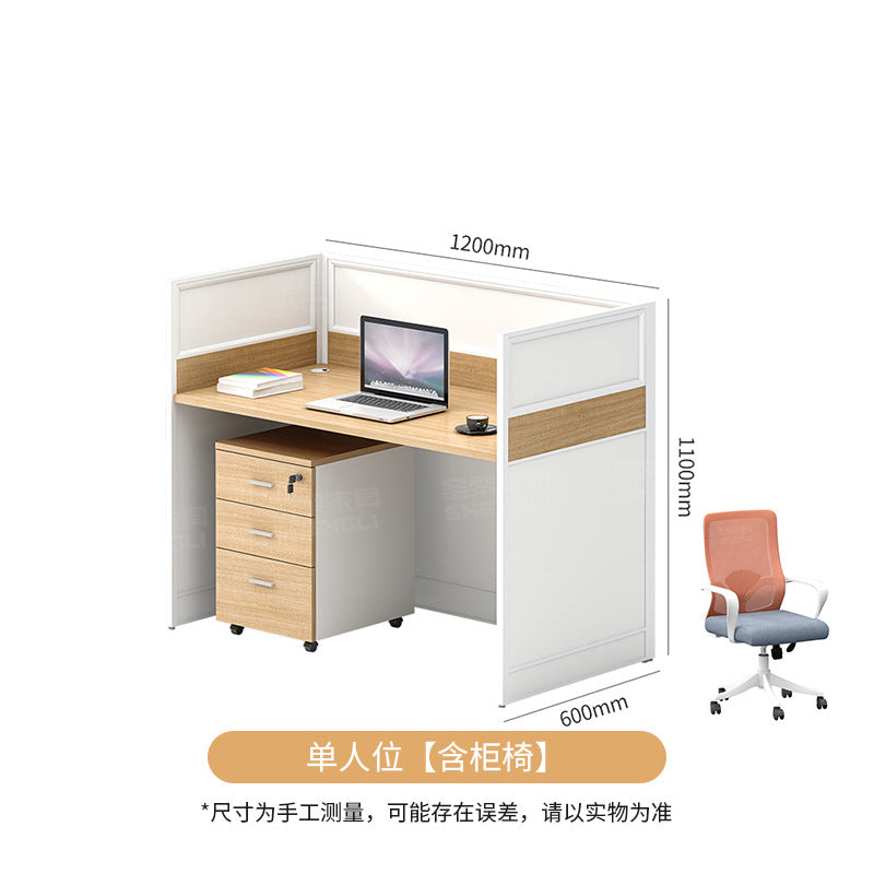 Saint li office desk set - minimalist executive computer desk, chair, partition, booth, and workstation