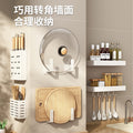 Factory direct white space aluminum kitchen storage rack - no drilling required, spice rack, kitchen supplies & general merchandise, all-in-one storage shelf