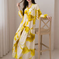 summer new arrivals: european & american cross-border women's fashion - stylish & elegant color block printed single-breasted dress