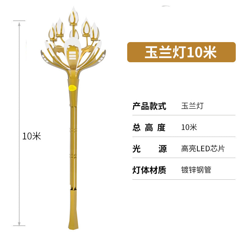 Zhonghua lamp led municipal road lighting landscape street light 10m 12m city square city electricity magnolia lamp manufacturer