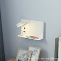 Nordic minimalist wall lamp - bedroom bedside sconce, hotel ambiance wall light, no wiring required, personalized design with usb phone charging