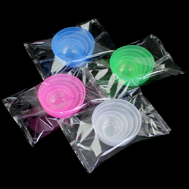 Beauty salon mask bowl no. 1 2#3#4#5 individually packaged plastic bowl 5 specifications suit beauty tool bowl