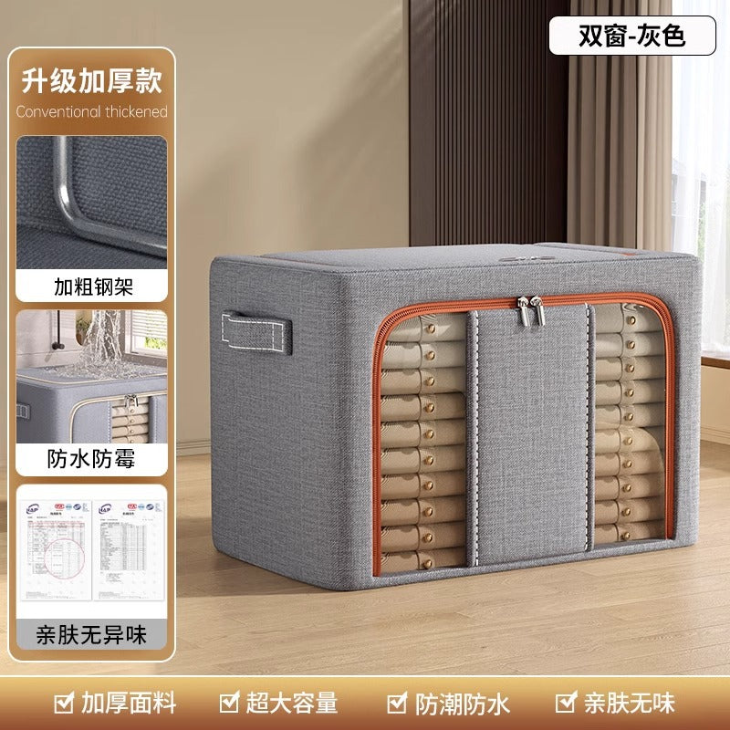 Clothes storage box Household fabric wardrobe clothing quilt Baina box Large capacity sorting box basket bag