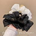 Mesh pleated gripper for women 2026new arrival full back hairpin shark clip beautiful high-end hair gripper headwear