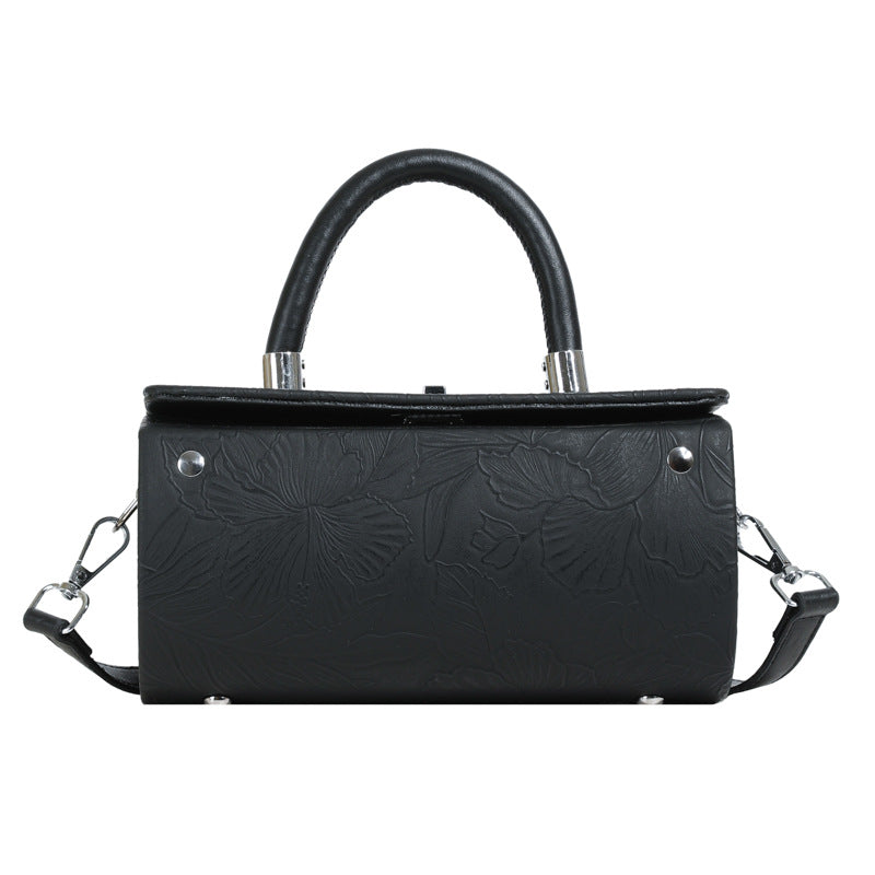 Best selling box bag women 2024fashion embossed satchel shoulder crossbody bag classy texture pillow bag