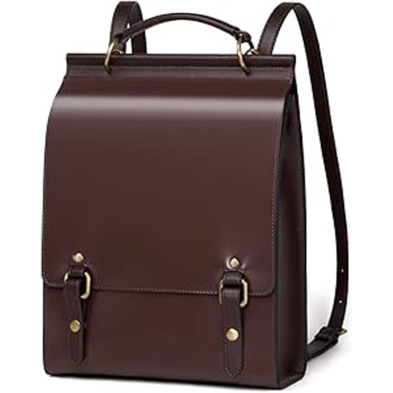 Niche design bag versatile backpack women's portable Korean version schoolbag retro travel backpack portable retro