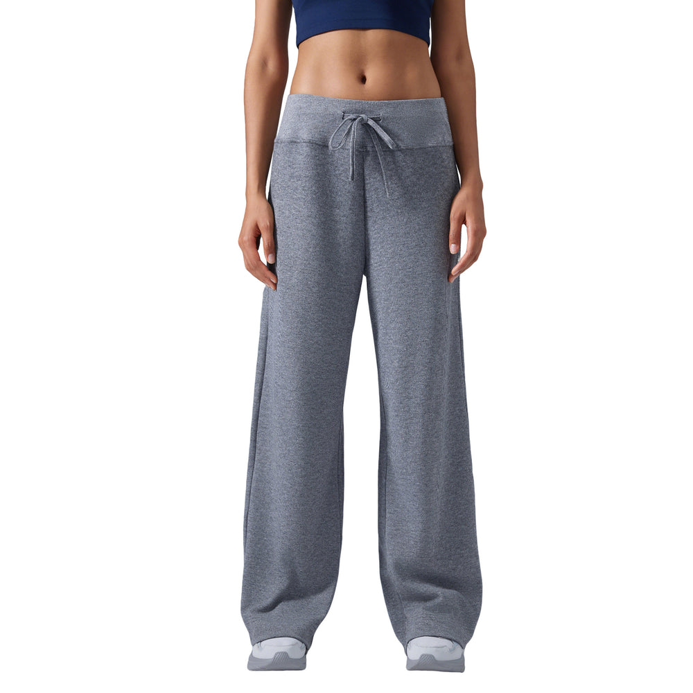 Casualloose wide-leg sports pants for women with drawstring drapedslimming lookfashioneasiest for matchstraight-leg pants summer thin style d25100