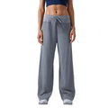 Casualloose wide-leg sports pants for women with drawstring drapedslimming lookfashioneasiest for matchstraight-leg pants summer thin style d25100