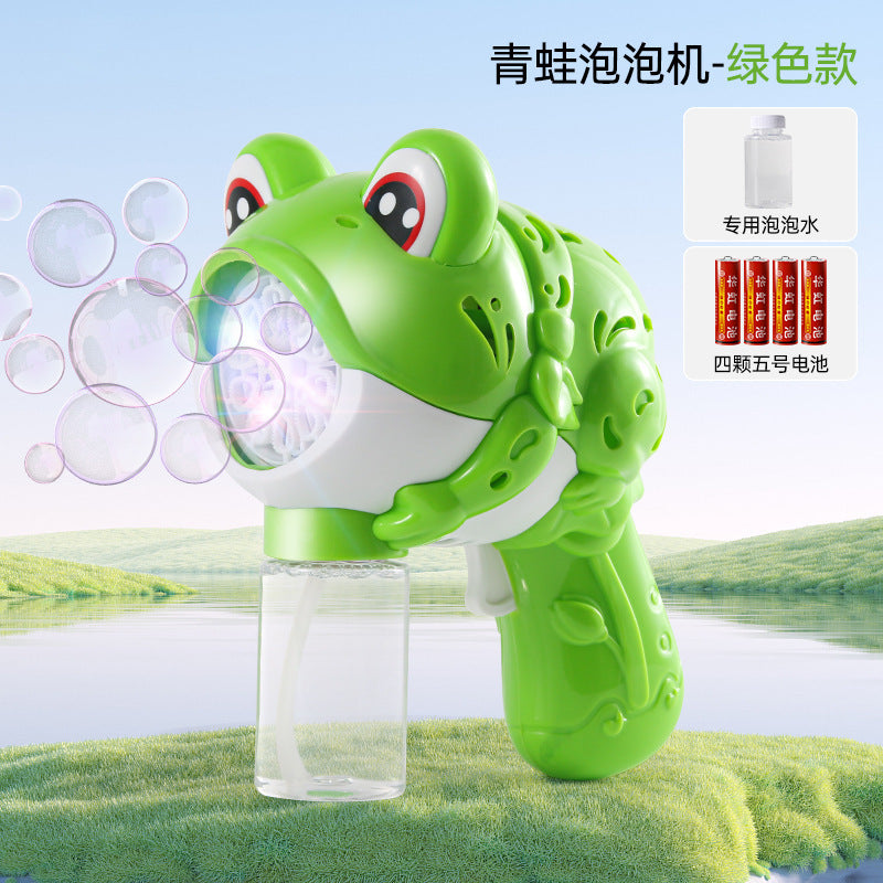 tiktok kids' handheld gatling bubble machine - fully automatic bubble blower - 2026 new model - wholesale toys for boys and girls