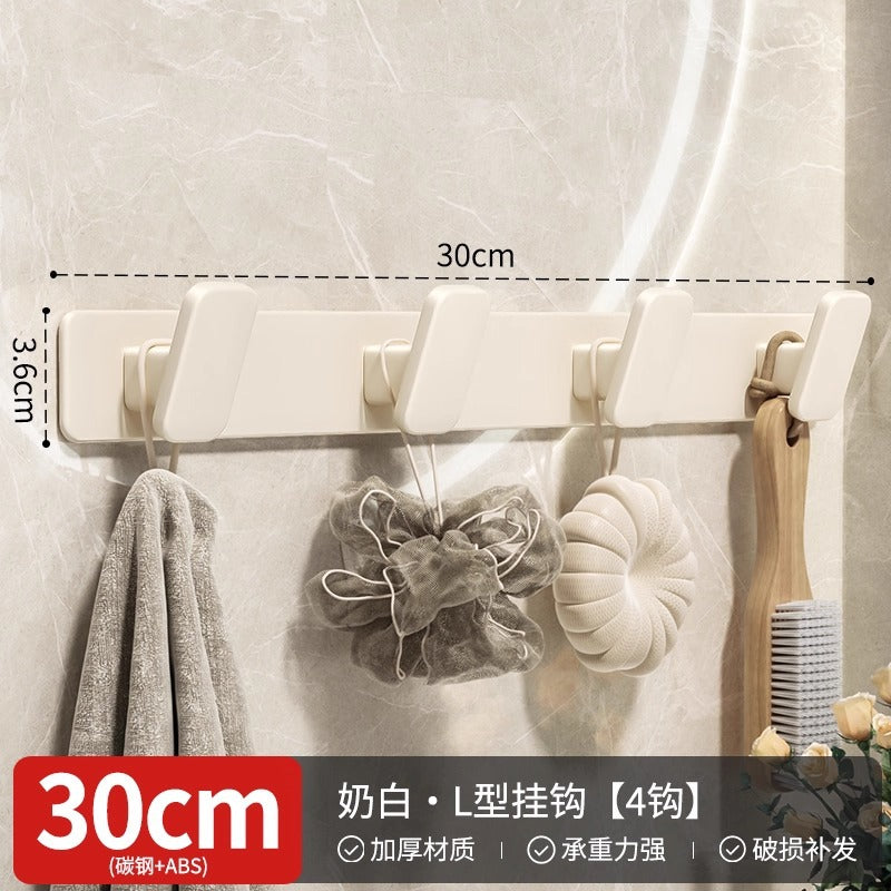 No punching clothes hook, door rear clothes hanger, wall-mounted door entrance, coat cabinet hook, strong row hook