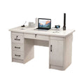 Solid wood eco-friendly desktop computer desk - office desk, small apartment home use, drawer bedroom desk, student table, writing desk