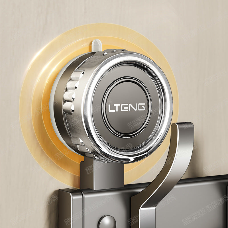 Strong suction cup, hanging hanger behind the door, hook, household non-punching wall rack, entering the door and porch, clothes storage rack