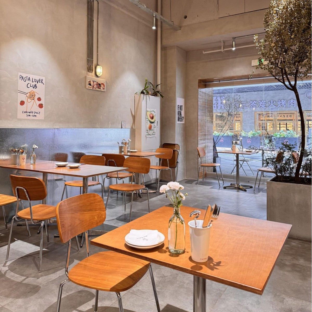Cross-border simple milk tea shop tables and chairs Internet celebrity snack shop cafe casual wrought iron ocean board cafe tables and chairs
