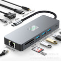 high-definition 4k60h multi-screen display 11-in-1 usb expander multi-interface notebook type-c docking station
