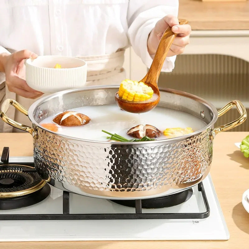 Thickened304 stainless steel yuanyang hot pot, special pot for hot pot, induction cooker, gas stove, pot, yuanyang pot