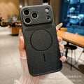 Premium feel instantly transformed: 17promax large view phone case, compatible with 17 new magnetic lychee grain leather apple 16