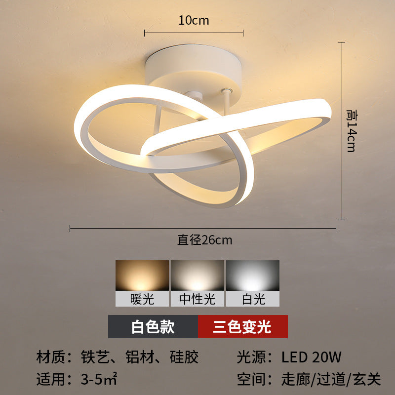 Aisle light led simple modern balcony corridor entrance foyer lighting creative Nordic cloakroom entrance lighting